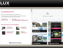 Tablet Screenshot of luxresidencepro.com